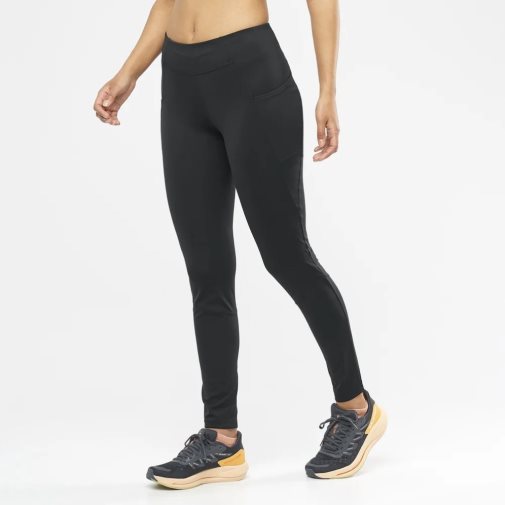 Calça Legging Salomon Cross Run 28'' Feminino Pretas | PT W23019